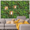 Floral Artificial Grass Wall Panel Greenery Privacy Hedge Backdrop 10
