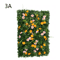 Floral Artificial Grass Wall Panel Greenery Privacy Hedge Backdrop 3