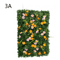Floral Artificial Grass Wall Panel Greenery Privacy Hedge Backdrop 3