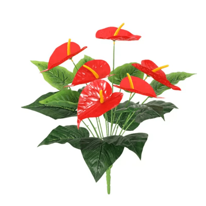 53cm Artificial Monstera Leaves Large Tropical Palm Fronds Decor 3