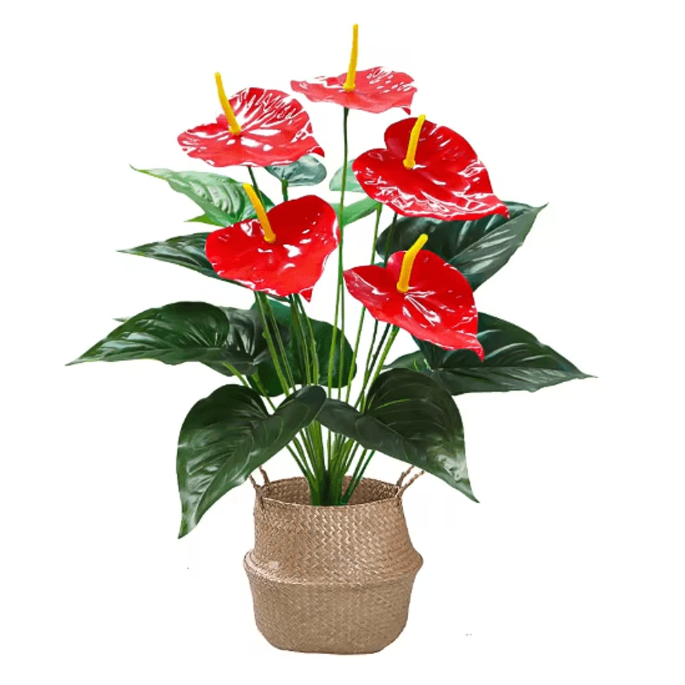 53cm Artificial Monstera Leaves Large Tropical Palm Fronds Decor 8