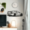 R Model Metal Car Wall Art Automotive Wall Decor For Home Office 0