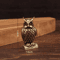 Handmade Brass Owl Figurine Decor Boho Luxury Desk Ornament 2