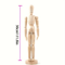 Poseable Wooden Artist Mannequin Adjustable Drawing Reference Figure 3