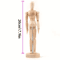 Poseable Wooden Artist Mannequin Adjustable Drawing Reference Figure 4