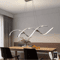 Modern LED Chandelier Minimalist Linear Pendant Light For Dining Living Spaces 0