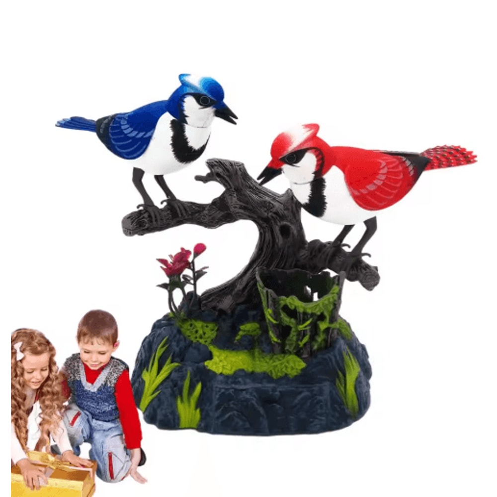 Vivid Acrylic Bird Ornament Colorful Desktop Decor Statue 5