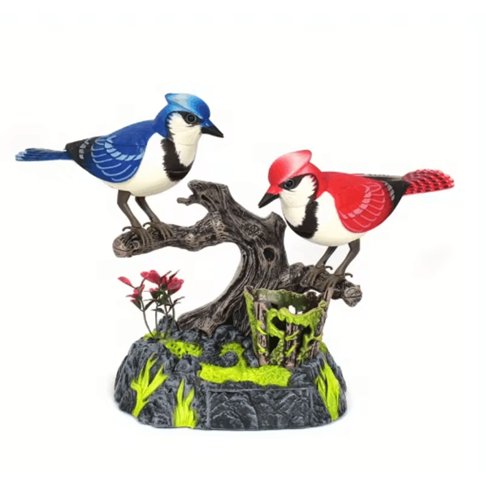 Vivid Acrylic Bird Ornament Colorful Desktop Decor Statue 6