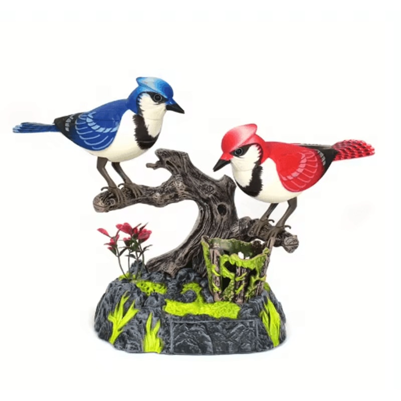 Vivid Acrylic Bird Ornament Colorful Desktop Decor Statue 6