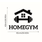 Creative Fitness Wall Sticker Barbell Gym Wall Decal Removable 3