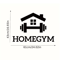Creative Fitness Wall Sticker Barbell Gym Wall Decal Removable 3