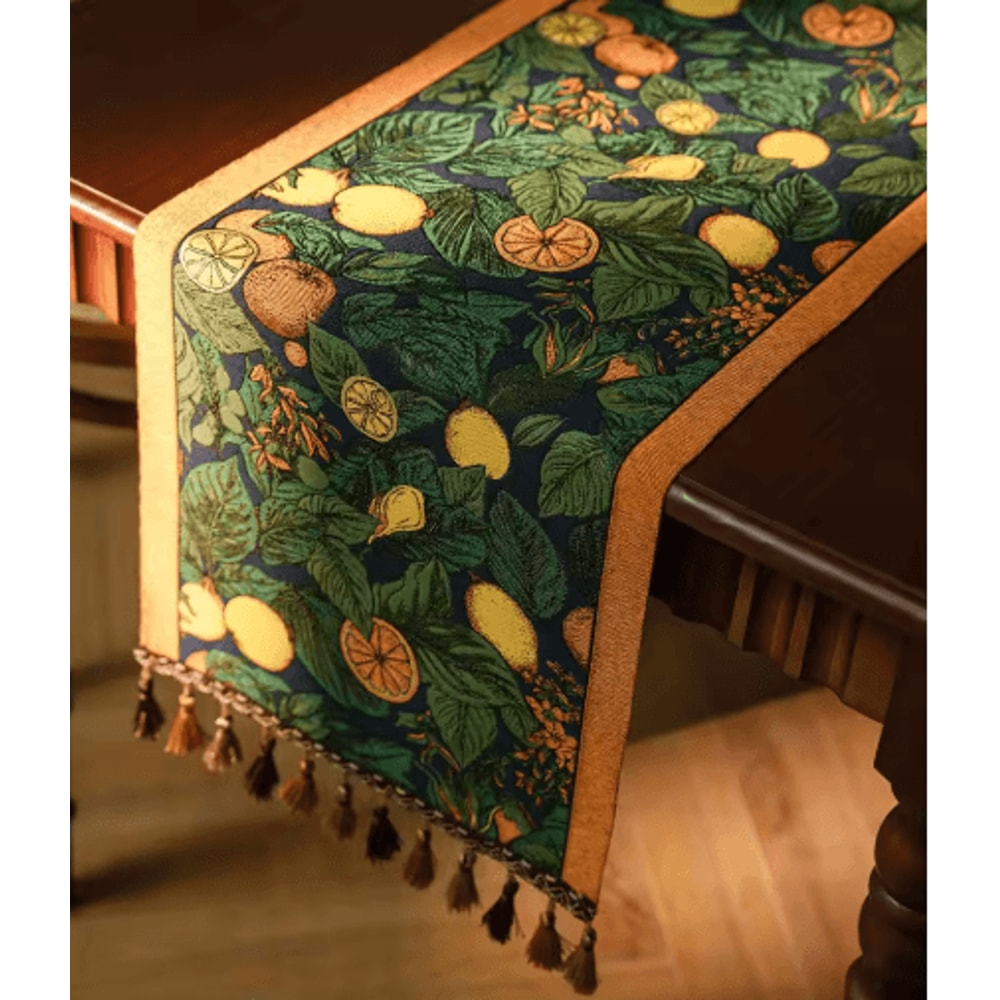 Farmhouse Lemon Table Runner Farmhouse Floral Kitchen Dining Table Decor 7