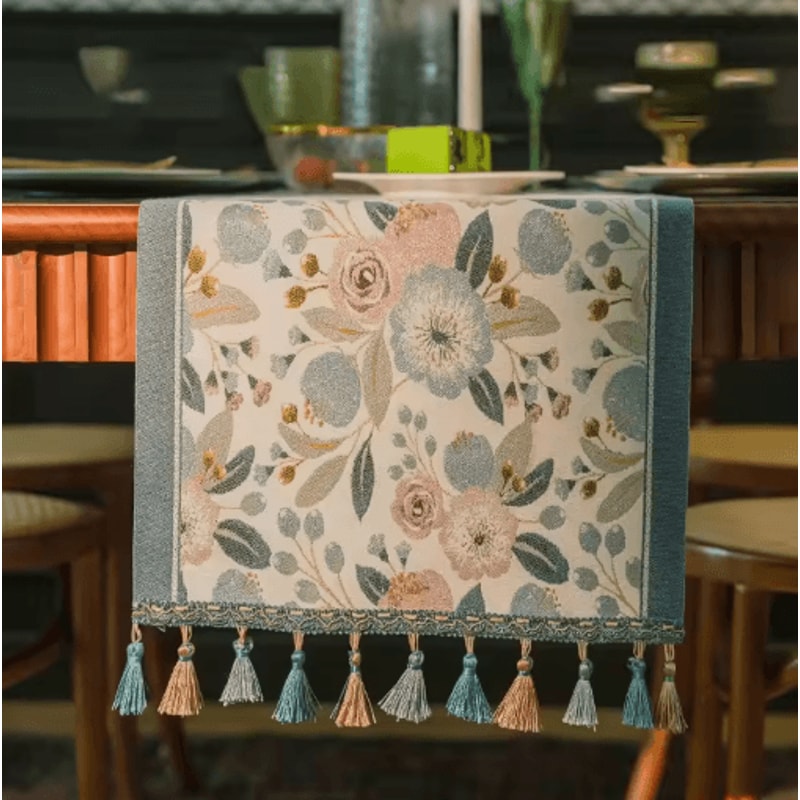 Farmhouse Lemon Table Runner Farmhouse Floral Kitchen Dining Table Decor 8