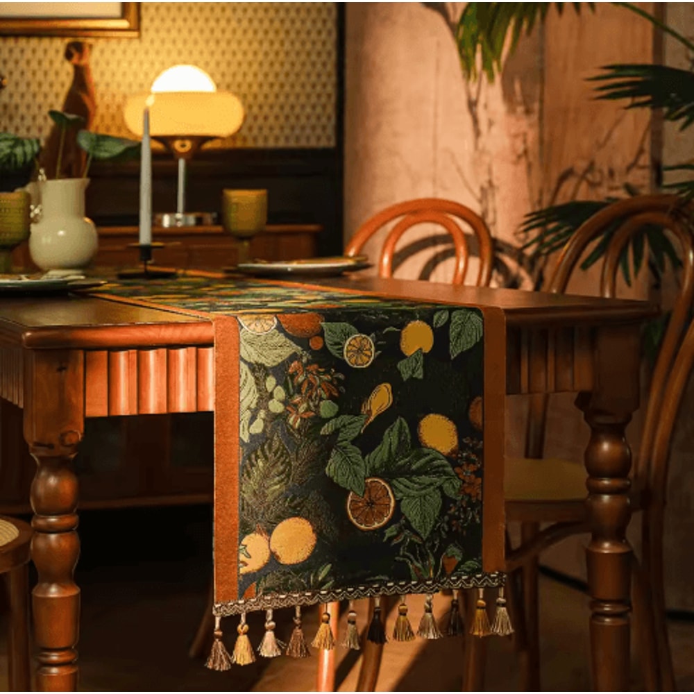 Farmhouse Lemon Table Runner Farmhouse Floral Kitchen Dining Table Decor 9