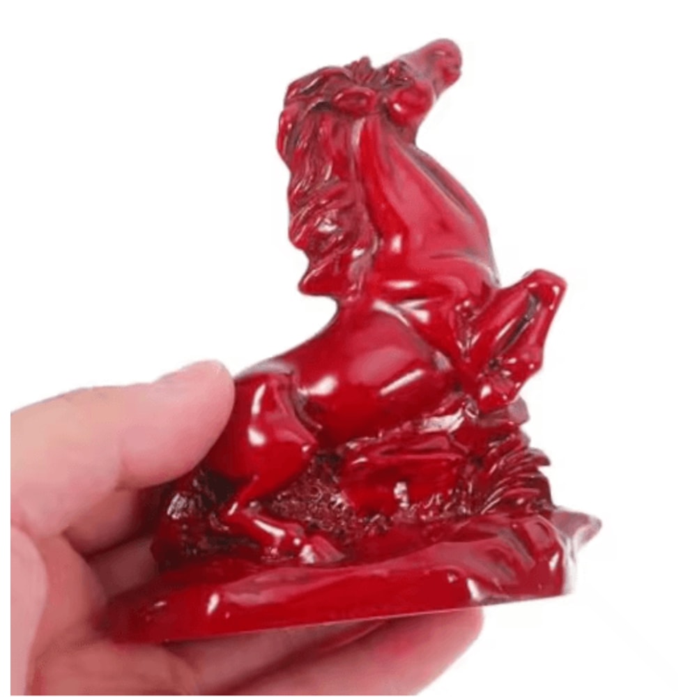 2026 Feng Shui Horse Figurine Red Success Wealth Desk Decor 6