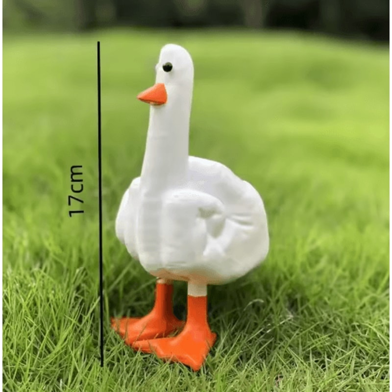 Funny Duck Statue Decor Quirky Resin Duck Desk Ornament 1