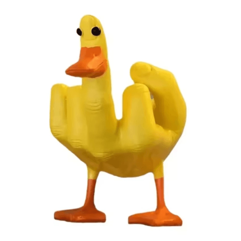 Funny Duck Statue Decor Quirky Resin Duck Desk Ornament 2