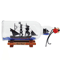 Black Pearl Ship In A Bottle Decor Pirate Glass Bottle Nautical Ornament 4