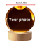Personalized Custom Crystal Ball Night Light LED Photo Keepsake Lamp 1
