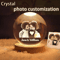 Personalized Custom Crystal Ball Night Light LED Photo Keepsake Lamp 6