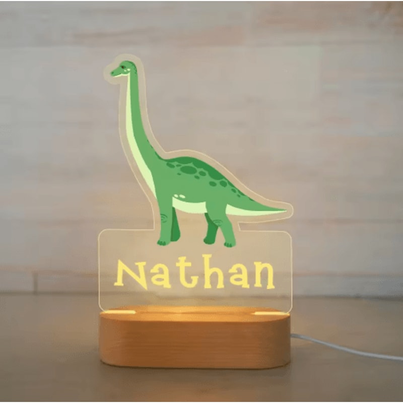 Personalized Custom Name Night Light Acrylic USB LED Lamp For Kids 10