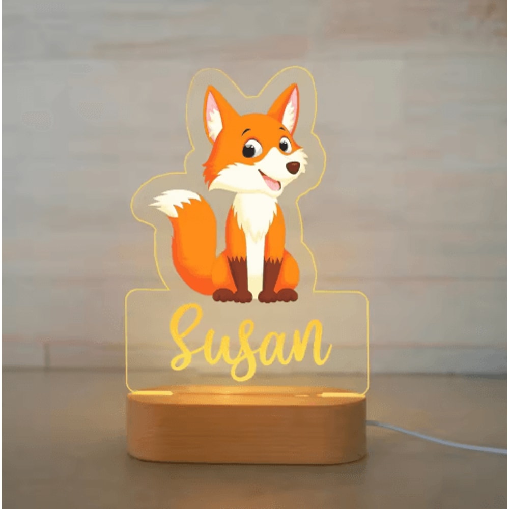 Personalized Custom Name Night Light Acrylic USB LED Lamp For Kids 22