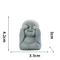 Cute Zen Monk Statues Serene Meditation Decor Mini Garden Figurines Set 2