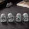 Cute Zen Monk Statues Serene Meditation Decor Mini Garden Figurines Set 7