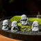 Cute Zen Monk Statues Serene Meditation Decor Mini Garden Figurines Set 9