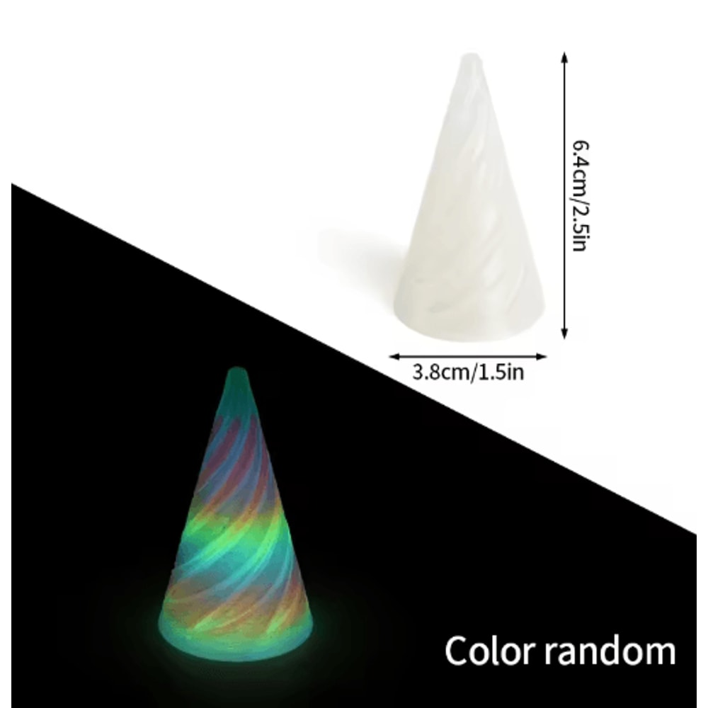 3D Printed Rotating Spiral Pyramid AntiStress Fidget Toy Sensory Desk Decor 26