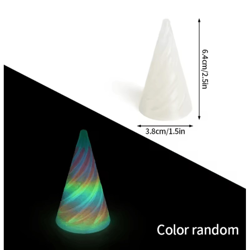 3D Printed Rotating Spiral Pyramid AntiStress Fidget Toy Sensory Desk Decor 26