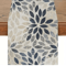 VIKAMA Elegant Linen Table Runner Floral Farmhouse Table Decoration For Stylish Dining 0