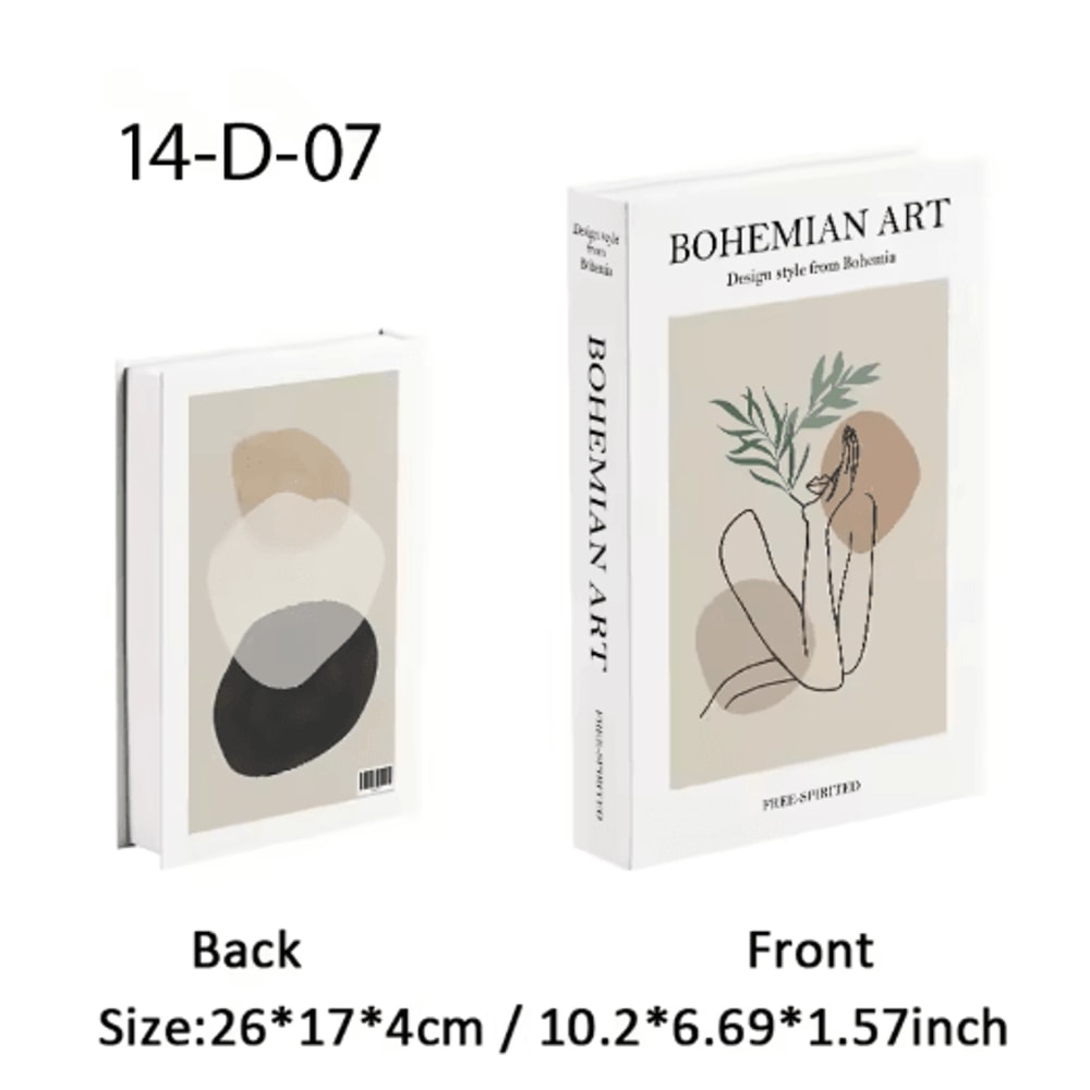 Luxury Decorative Book Storage Box Elegant Fake Book Decor With Hidden Storage 6