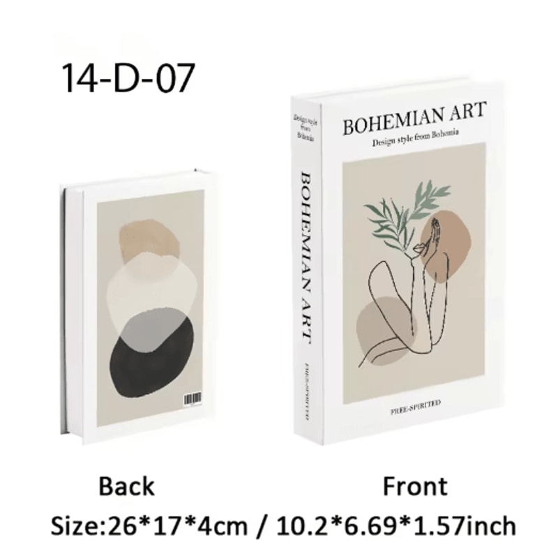 Luxury Decorative Book Storage Box Elegant Fake Book Decor With Hidden Storage 6