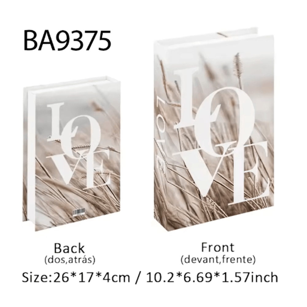 Luxury Decorative Book Storage Box Elegant Fake Book Decor With Hidden Storage 7