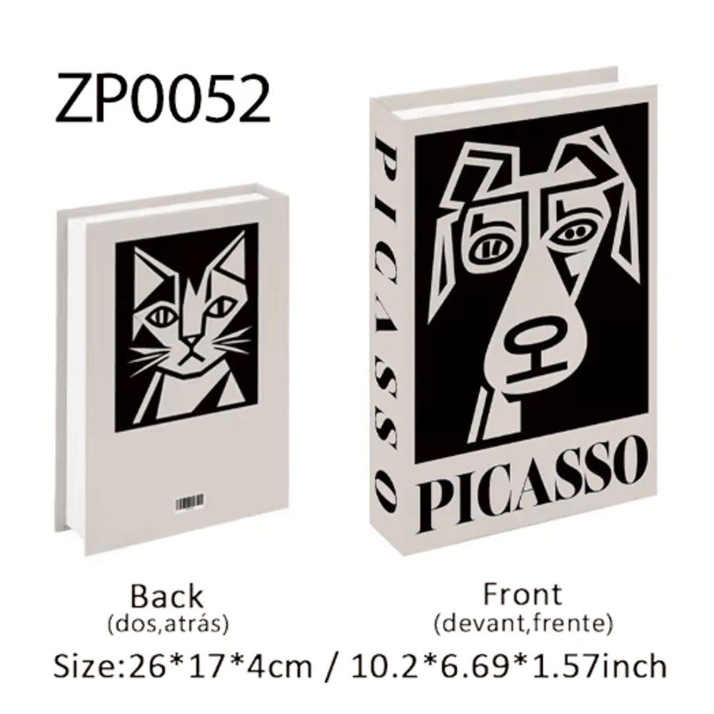 Luxury Decorative Book Storage Box Elegant Fake Book Decor With Hidden Storage 16