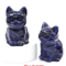 HandCarved Amethyst Cat Figurine Crystal Animal Statue For Chakra Healing Meditation Decor 7