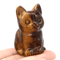 HandCarved Amethyst Cat Figurine Crystal Animal Statue For Chakra Healing Meditation Decor 13