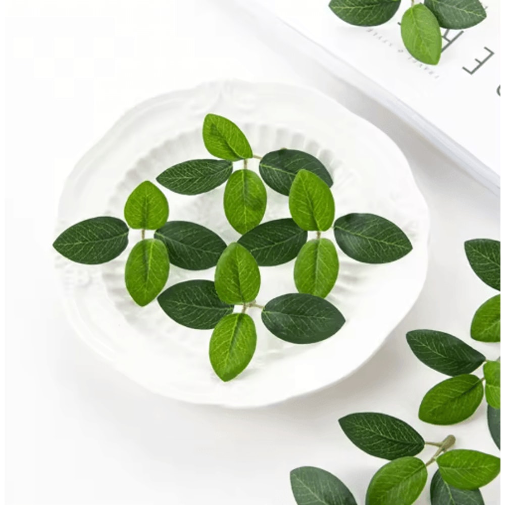 50PCS Artificial Silk Tea Rose Flowers Elegant Wedding Decoration DIY Floral Arrangement Set 0