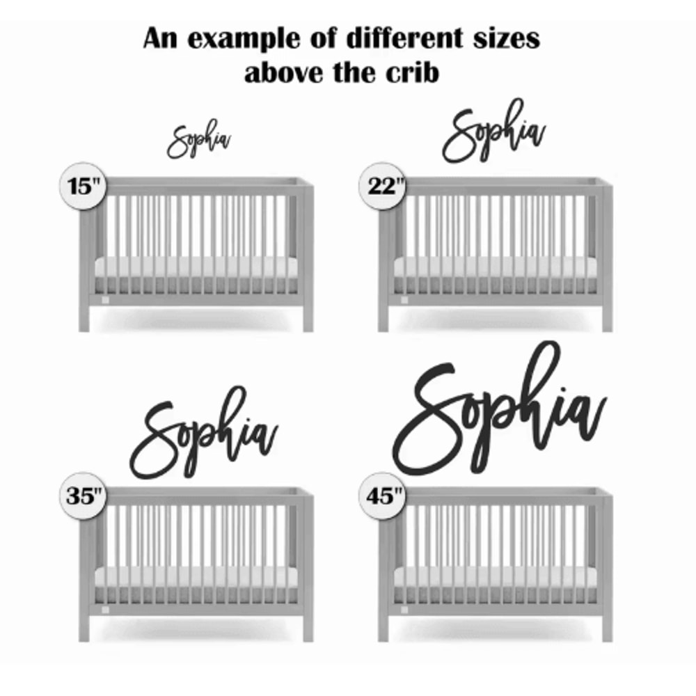 Personalized Wooden Name Sign Custom Baby Nursery Wall Decor For Kids Room 3