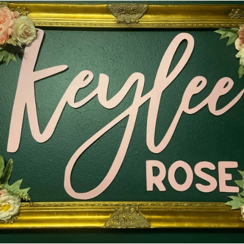 Personalized Wooden Name Sign Custom Baby Nursery Wall Decor For Kids Room 4