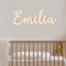 Personalized Wooden Name Sign Custom Baby Nursery Wall Decor For Kids Room 0