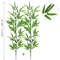Tall Artificial Bamboo Plant Realistic Green Leaves For Home Office Decor 1