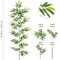 Tall Artificial Bamboo Plant Realistic Green Leaves For Home Office Decor 15