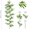 Tall Artificial Bamboo Plant Realistic Green Leaves For Home Office Decor 15