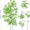 Tall Artificial Bamboo Plant Realistic Green Leaves For Home Office Decor 3