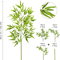Tall Artificial Bamboo Plant Realistic Green Leaves For Home Office Decor 4