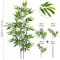 Tall Artificial Bamboo Plant Realistic Green Leaves For Home Office Decor 7