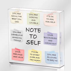 inspirational mental health desk sign – psychology office decor & motivational gift for women