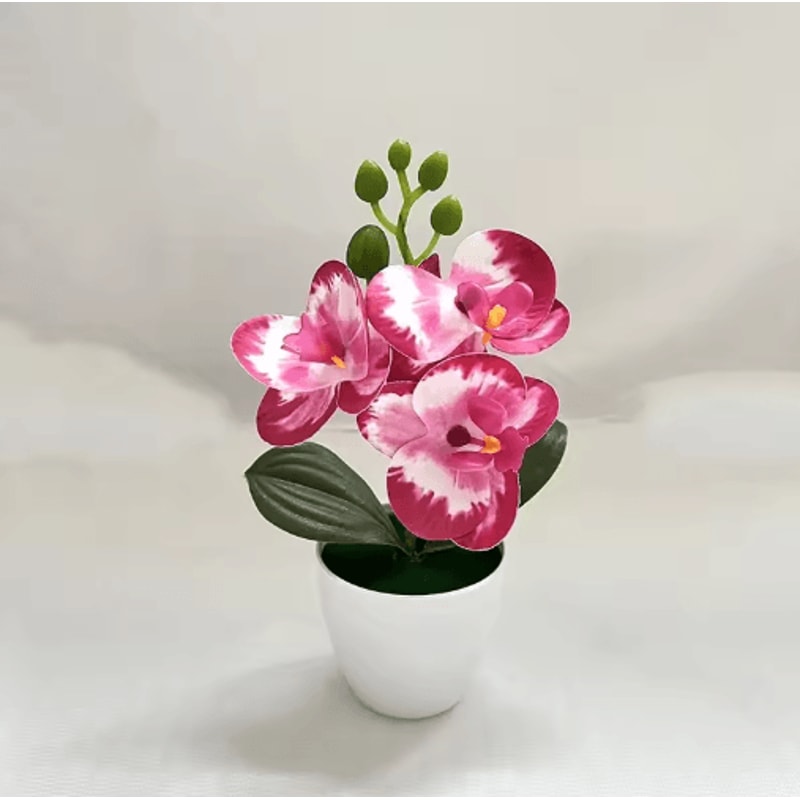 Mini Artificial Bonsai Plant With Pot Realistic Desktop Greenery For Home Decor 3